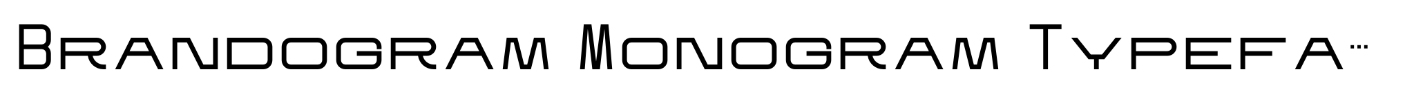 Brandogram Monogram Typeface Medium image